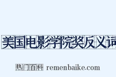 美国电影学院奖反义词是什么意思的图片